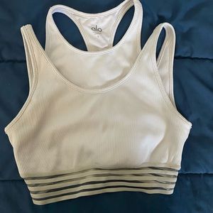 Alo Yoga White Sportsbra Size: Small